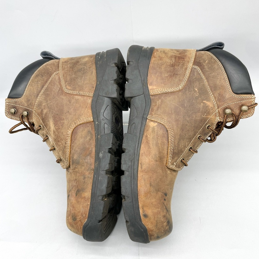 Carolina CA3536 Mens 14 D Brown Leather Waterproof Composite Toe Work Boots Shoe - Picture 11 of 12